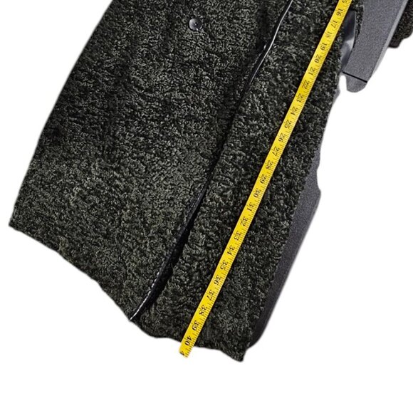 Anthropologie Avec Les Filles Tailored Sherpa Coat, Green, Plush, Size XXS - Picture 6 of 10